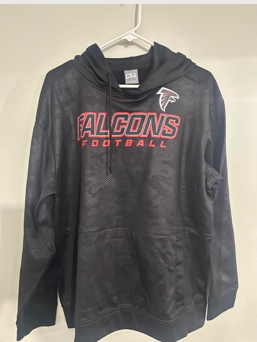 CSA Falcons Football Black Pullover Hoodie